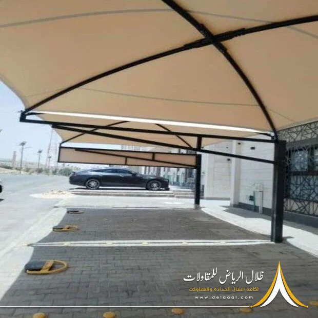 تصاميم مظلات سيارات الرياض